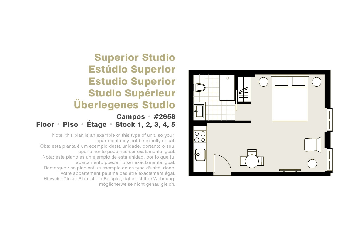Lisbon Serviced Apartments - Campos, Superior studio