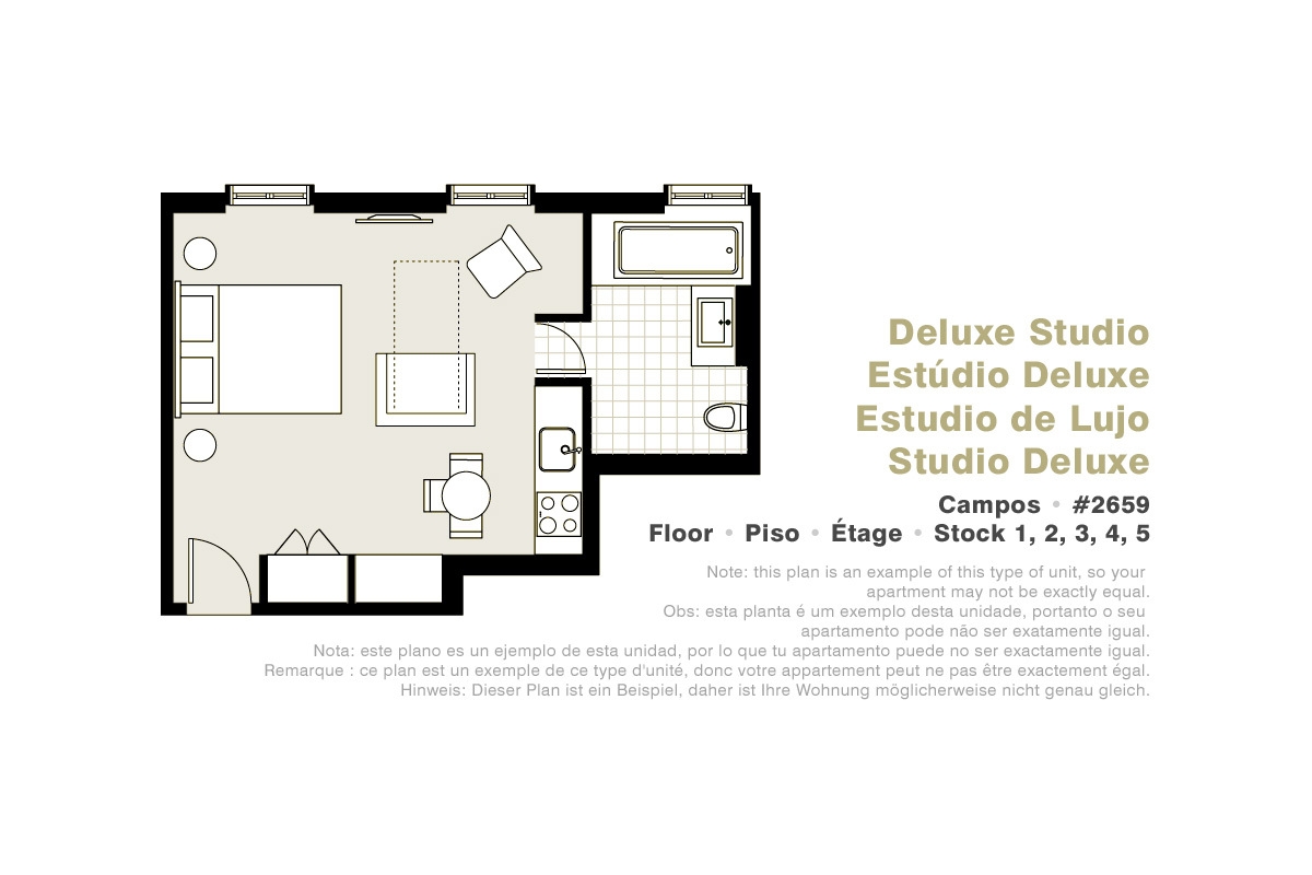 Lisbon Serviced Apartments - Campos, Deluxe studio
