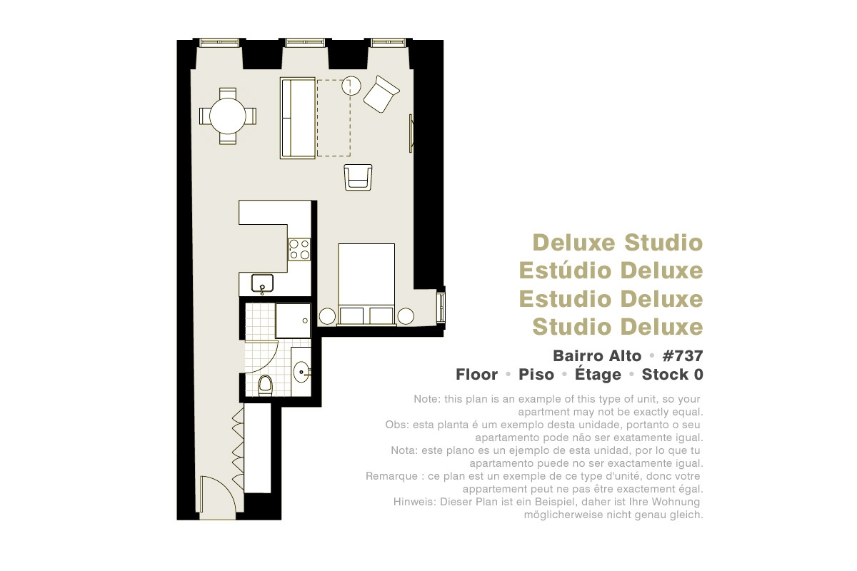 Lisbon Serviced Apartments - Bairro Alto, Studio Deluxe